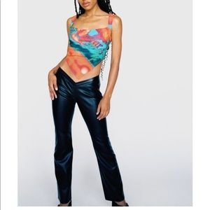 NWT MIAOU 🖤 Vegan Leather ‘Elvis’ pants Sz XL 🖤🎀